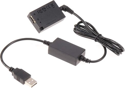 Foto4easy LP-E17 Dummy Battery with 5V 2A USB Cable for Canon EOS M3 M5 M6 Cameras in Saudi Arabia