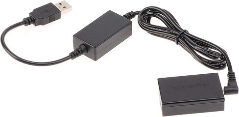 Foto4easy LP-E17 Dummy Battery with 5V 2A USB Cable for Canon EOS M3 M5 M6 Cameras in Saudi Arabia