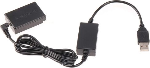 Foto4easy LP-E17 Dummy Battery with 5V 2A USB Cable for Canon EOS M3 M5 M6 Cameras in Saudi Arabia