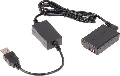 Foto4easy LP-E17 Dummy Battery with 5V 2A USB Cable for Canon EOS M3 M5 M6 Cameras in Saudi Arabia