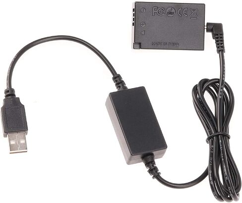 Foto4easy LP-E17 Dummy Battery with 5V 2A USB Cable for Canon EOS M3 M5 M6 Cameras in Saudi Arabia
