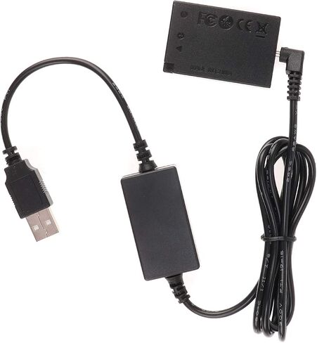 Foto4easy LP-E17 Dummy Battery with 5V 2A USB Cable for Canon EOS M3 M5 M6 Cameras in Saudi Arabia