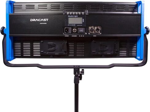 Dracast Kala Plus Series 3000 Bicolor LED Video Light | Adjustable 3200K - 5600K | App Control | Dimmable 0-100% | CRI & TLCI 96+ | V-Mount Battery Plate | Barn Doors and Diffusion Panel Included in Saudi Arabia