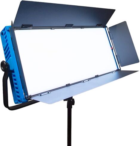 Dracast Kala Plus Series 3000 Bicolor LED Video Light | Adjustable 3200K - 5600K | App Control | Dimmable 0-100% | CRI & TLCI 96+ | V-Mount Battery Plate | Barn Doors and Diffusion Panel Included in Saudi Arabia