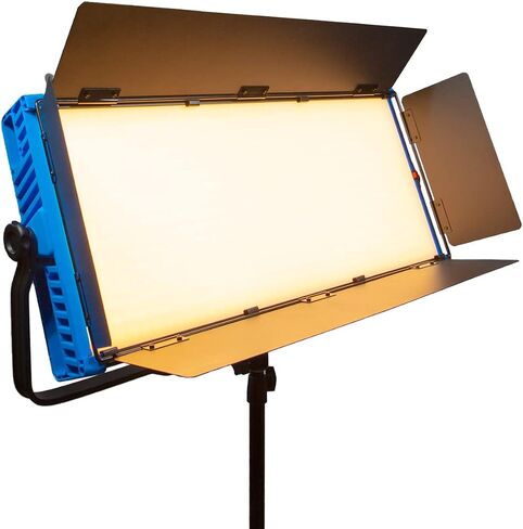 Dracast Kala Plus Series 3000 Bicolor LED Video Light | Adjustable 3200K - 5600K | App Control | Dimmable 0-100% | CRI & TLCI 96+ | V-Mount Battery Plate | Barn Doors and Diffusion Panel Included in Saudi Arabia
