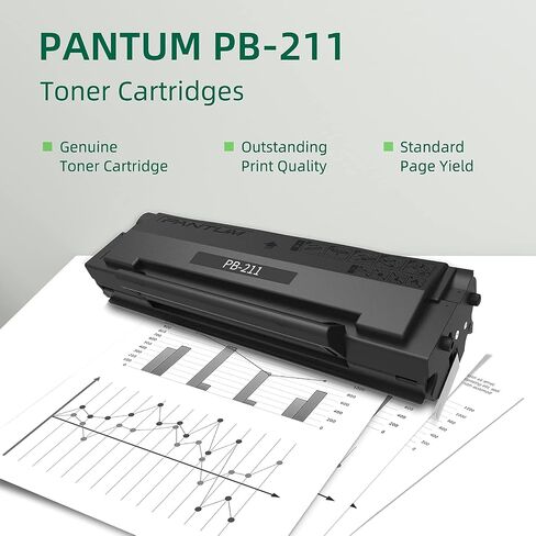 خرطوشة حبر Pantum PB-211 سوداء P2500W، P2502W، M6550NW، M6600NW، M6552NW، M6602NW (عبوة واحدة) in Kuwait