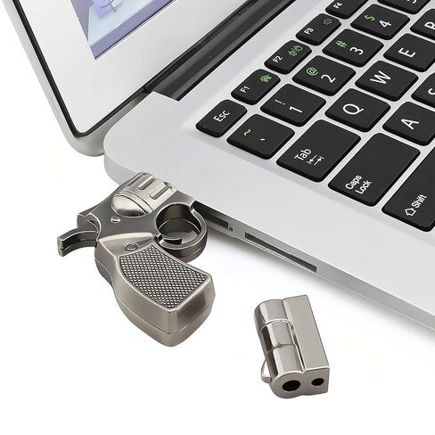 WooTeck 64GB Metal Revolver Gun USB 3.0 Flash Drive Livid in Kuwait