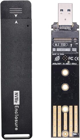 Combo Type-C & USB3.0 to NVME M-Key M.2 NGFF SATA SSD PCBA Case 2230/2242mm Adapter RTL9210B Chipset in Kuwait
