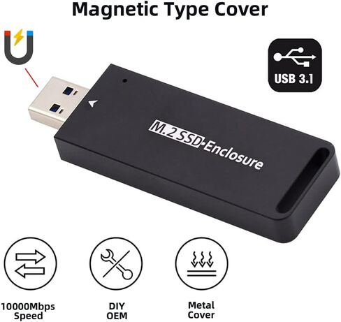 NFHK USB 3.0 to 2230 2242 NVME M-Key M.2 NGFF SATA SSD External PCBA Case Adapter RTL9210B Chipset in Saudi Arabia