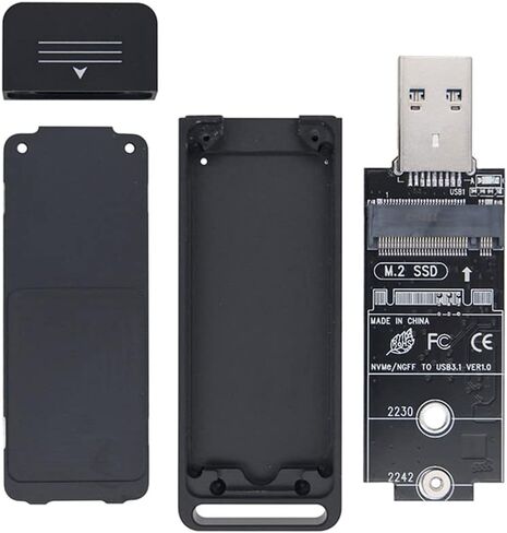 NFHK USB 3.0 to 2230 2242 NVME M-Key M.2 NGFF SATA SSD External PCBA Case Adapter RTL9210B Chipset in Saudi Arabia