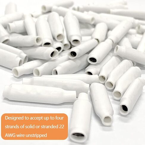 Low Voltage Wire Connectors, Dry B-Connectors Wire SplicesWire Crimp Bean Type Splice for Low Voltage, White (300 PCS) in Saudi Arabia