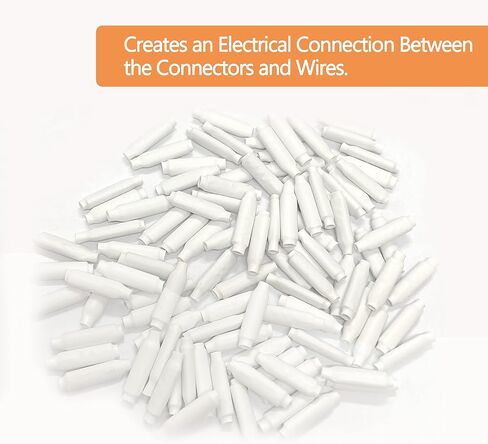 Low Voltage Wire Connectors, Dry B-Connectors Wire SplicesWire Crimp Bean Type Splice for Low Voltage, White (300 PCS) in Saudi Arabia