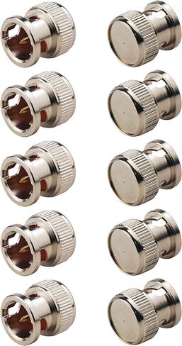 Bingfu BNC Connector Shorting Copper Protecting Dust Cap Protective Cover (10-Pack) for BNC Female Cable Connector Adapter Video Surveillance Camera Socket SDI Monitor Recorder BNC SDI Interface in Saudi Arabia