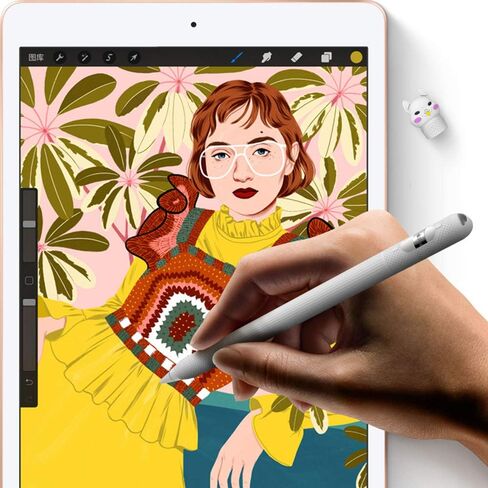 حافظة AWINNER من السيليكون الكرتونية متوافقة مع ملحقات غطاء الجيب الجلدي لحامل أقلام Apple لجهاز iPad Pro، حقيبة ذات قبضة ناعمة مع حامل غطاء الشحن، أغطية واقية لرأس القلم (أبيض) in Saudi Arabia