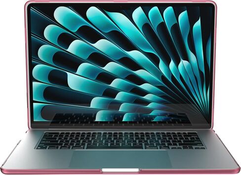 حافظة Speck SmartShell لجهاز MacBook Air مقاس 15 بوصة (2023) - حافظة صلبة رفيعة للغاية مقاومة للخدش - رمادي سبج/سترة in Saudi Arabia