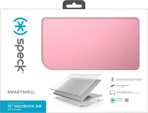 حافظة Speck SmartShell لجهاز MacBook Air مقاس 15 بوصة (2023) - حافظة صلبة رفيعة للغاية مقاومة للخدش - رمادي سبج/سترة in Saudi Arabia