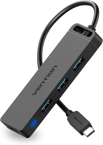 VENTION USB C Hub, USB Type C to USB Adapter with 4 USB 3.0 Ports, Thunderbolt 3 USB 3.0 Port with Powered Support, USB Hub for Laptops, MacBook Pro/Air 2020/2019 and More USB Type C Devices 0.5FT in Saudi Arabia
