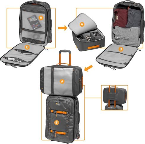 Lowepro LP37280 Whistler RL 400 AW II بكرة كاميرا متينة، رمادي داكن in Saudi Arabia