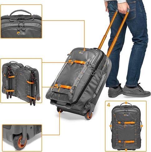 Lowepro LP37280 Whistler RL 400 AW II بكرة كاميرا متينة، رمادي داكن in Saudi Arabia