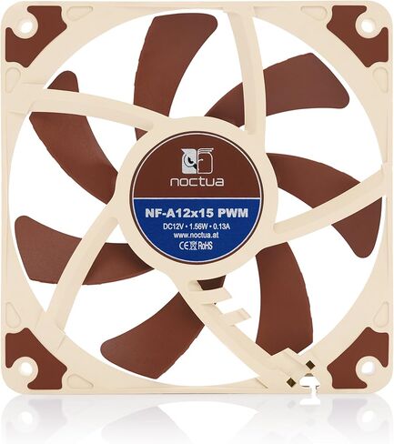Noctua NF-A12x15 PWM, Premium Quiet Slim Fan, 4-Pin (120x15mm, Brown) in Saudi Arabia