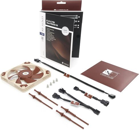 Noctua NF-A12x15 PWM, Premium Quiet Slim Fan, 4-Pin (120x15mm, Brown) in Saudi Arabia