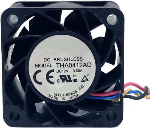 THA0412AD 12V Fan 4020 0.60A 20.6CFM 5.16W 4-Wire قياس سرعة مروحة التبريد in Kuwait