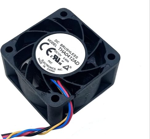 THA0412AD 12V Fan 4020 0.60A 20.6CFM 5.16W 4-Wire قياس سرعة مروحة التبريد in Kuwait