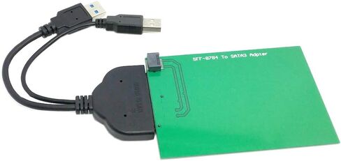 Cablecc WD5000MPCK SFF-8784 SATA Express إلى SATA3.0 2.5 بوصة 6 جيجابت في الثانية إضافة على بطاقات PCBA للقرص الصلب فائق النحافة SSD 5 مم in Kuwait
