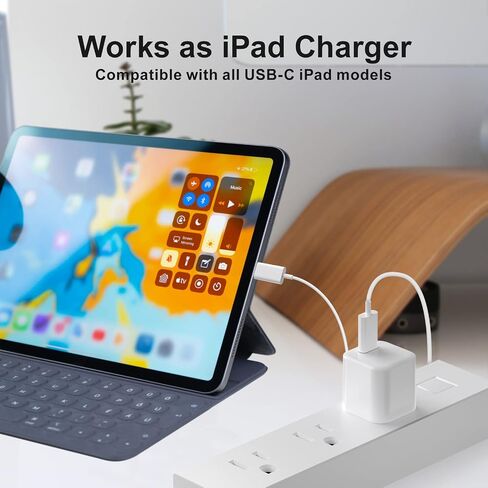 كتلة شاحن USB C، محول طاقة شاحن الهاتف Besgoods C نوع شحن سريع مكعب قابس حائط متوافق مع iPhone 17 16 15 Pro Max 14 13 12 11 SE XR XS X 8 iPad Watch - أبيض، 3 عبوات in Kuwait