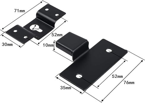 Bluecell Universal Metallic Wall Mount Iron Hook Hanger Plate Connector for Surround Sound Box Audio Speaker in Kuwait