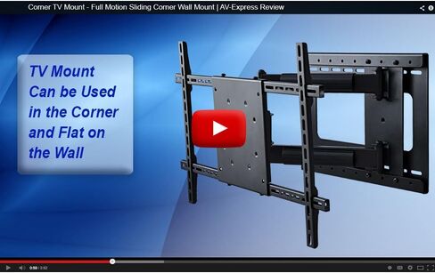 حوامل أيون وتثبيت حوامل أيون 40200 حامل على الحائط بالتليفزيوني كامل الحركة مع امتداد 28 بوصة (أسود) in Kuwait