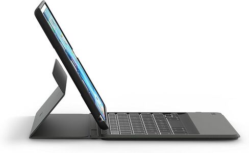 ZAGG ID9RMK-BB0 Rugged Messenger - 7 Color Backlit Case and Bluetooth Keyboard for 2017 Apple iPad Pro 10.5 - Black in Saudi Arabia
