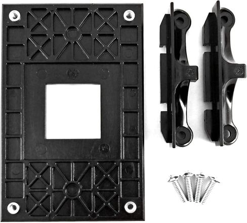 TT Racing for AMD CPU Fan Heatsink Mounting Bracket AM4,Socket Retention Mount for Hook-Type Air-Cooled or Partially Water-Cooled Radiators, Base for AM4 B350 X370 A320 X470 B1220 B240 (Black) in Saudi Arabia
