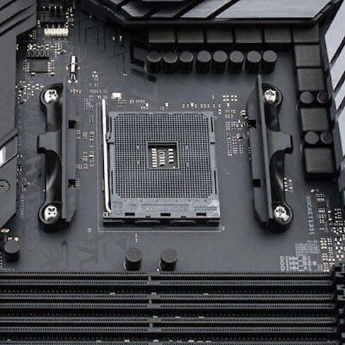 TT Racing for AMD CPU Fan Heatsink Mounting Bracket AM4,Socket Retention Mount for Hook-Type Air-Cooled or Partially Water-Cooled Radiators, Base for AM4 B350 X370 A320 X470 B1220 B240 (Black) in Saudi Arabia