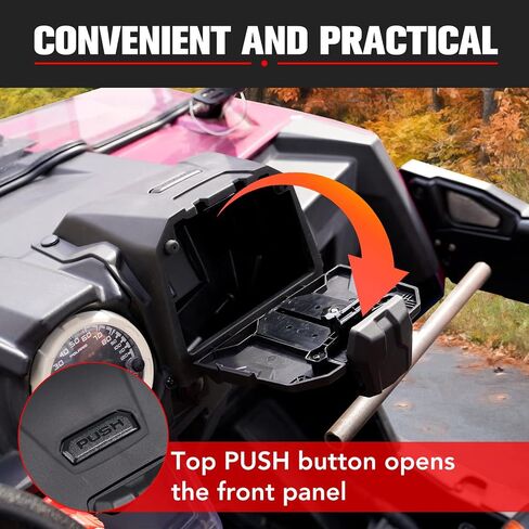 حامل جهاز لوحي كهربائي من HAKA TOUGH لجهاز Polaris RZR XP 1000/ XP 4 1000 2014-2018، حامل هاتف Ipad GPS مع ملحقات صينية تنظيم صندوق التخزين، قطعة واحدة in Kuwait