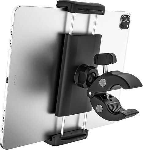 اوزكو حامل تابلت عالمي للدراجة الهوائية، حامل تابلت لركوب الدراجات، مشبك حامل تابلت بمقود 360 درجة لايباد 12.9 برو اير ميني 5 4 3، جالكسي تابز، ايفون، تابلت 4-13 انش والجوالات in Kuwait