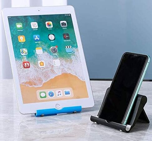 2 حامل تابلت قابل للتعديل متوافق مع Fire HD 8 HD 10، Fire 7 Tablets، متوافق مع Samsung Galaxy Tab A7 A8 S5e، متوافق مع Kindle Paperwhite، حامل سطح المكتب للقارئ الإلكتروني in Kuwait