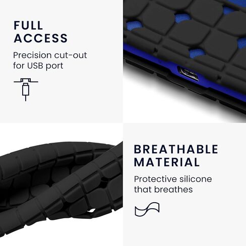 حافظة سيليكون kwmobile متوافقة مع Samsung Portable SSD T7 Shield - غطاء حماية لمحرك SSD - أسود in Saudi Arabia