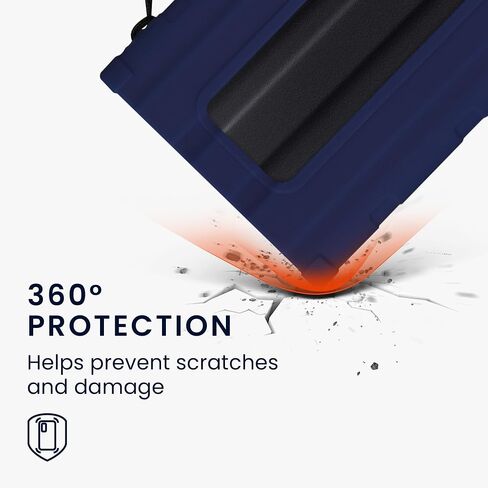 حافظة سيليكون kwmobile متوافقة مع Samsung Portable SSD T7 Shield - غطاء حماية لمحرك SSD - أسود in Saudi Arabia