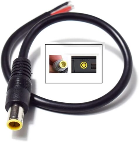 3PCS DC7909 DC8mm Power Cable, 12V 24V DC 8mm Male Plug to Bare Wire Open End Power Wire Supply Repair Cable, 16AWG DC 7.9 x 5.5mm Barrel Connector Pigtail for Solar Cell,Outdoor Power Supply(0.3m) in Kuwait