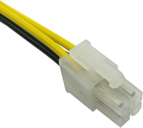 COMeap (3-Pack LP4 Molex Male to ATX 4 pin Male Auxiliary Power Adapter Cable 9.5-inch (24cm) in Saudi Arabia