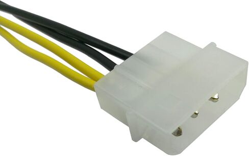 COMeap (3-Pack LP4 Molex Male to ATX 4 pin Male Auxiliary Power Adapter Cable 9.5-inch (24cm) in Saudi Arabia