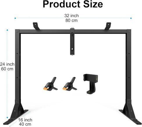 حامل كاميرا علوية من الاعلى لاسفل من جلتاير، حامل يثبت على سطح الطاولة للتصوير الفوتوغرافي وكاميرا دي اس ال ار وتصوير فيديو يمكنك تركيبه بنفسك في الاستوديو والرسم على مدونات الفيديو مع مقبض جوال in Kuwait