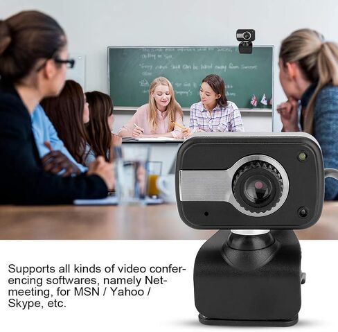PC Webcam HD Webcam Desktop & Laptop Webcam USB Webcam Plug and Play with MIC 12MP for LCD Screen Laptop for/MSN/ICQ Night Vision in Saudi Arabia