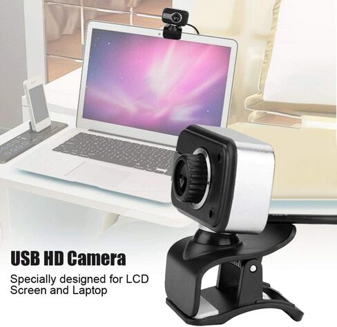 PC Webcam HD Webcam Desktop & Laptop Webcam USB Webcam Plug and Play with MIC 12MP for LCD Screen Laptop for/MSN/ICQ Night Vision in Saudi Arabia