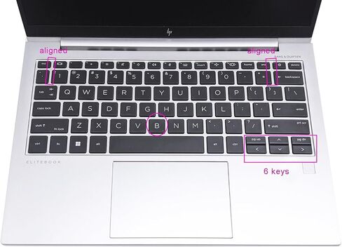 غطاء لوحة مفاتيح من السيليكون متوافق مع 14 بوصة HP EliteBook 840 845 G7 G8 2021 2020، HP Zbook Firefly 14 G7، 14 بوصة EliteBook 840 Aero G8 ملحقات حماية لوحة مفاتيح الكمبيوتر المحمول (وردي) in Kuwait