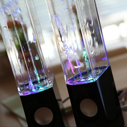 مكبر صوت Aolyty ملون LED Dancing Water Fountain Light Show لأجهزة الكمبيوتر المحمولة والهواتف الذكية باللون الأزرق in Kuwait