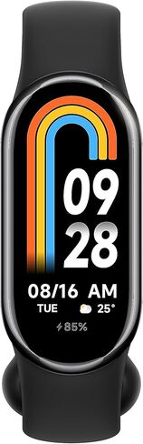 سوار Xiaomi Mi Smart Band 8 (الإصدار العالمي) لتعقب الصحة واللياقة البدنية مع معدل تحديث 60 هرتز، وشاشة AMOLED مقاس 1.62 بوصة، وعمر البطارية 16 يومًا، وأكثر من 150 وضعًا رياضيًا، وأكسجين الدم، ومعدل ضربات القلب، ومراقبة النوم والإجهاد in Kuwait