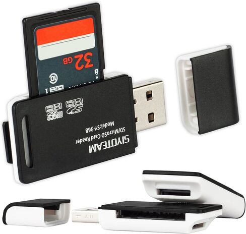 [3 Packs] USB C Micro SD Card Reader for PC, Micro SD Card to USB Adapter, TF Card Reader for Android, Wansurs Portable USB Type-C & USB Card Reader in Saudi Arabia