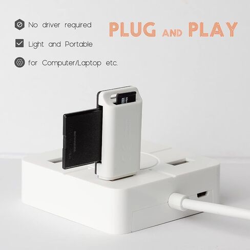 [3 Packs] USB C Micro SD Card Reader for PC, Micro SD Card to USB Adapter, TF Card Reader for Android, Wansurs Portable USB Type-C & USB Card Reader in Saudi Arabia